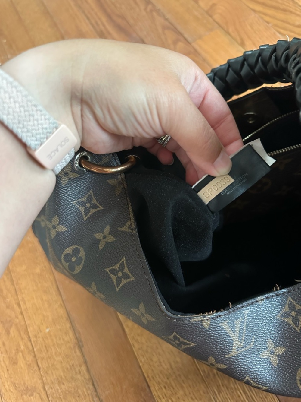 Louis Vuitton Mahina Carmel Tote Bag - Picture 8 of 11